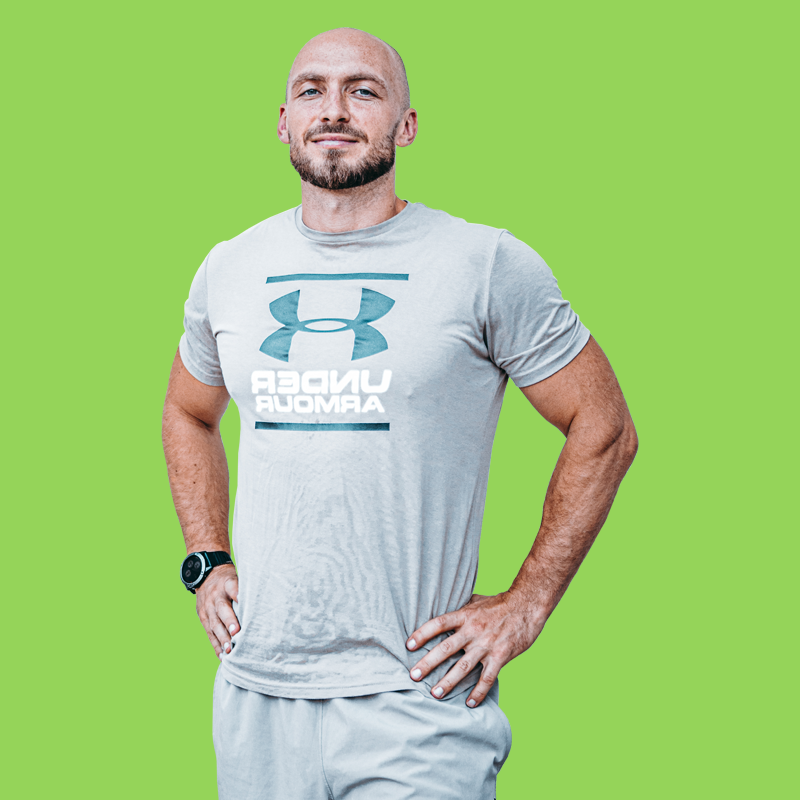 Bartłomiej Walczak podczas treningu
